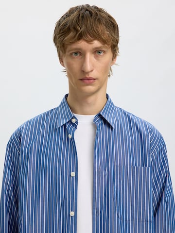 SELECTED - Ajuste regular Camisa en azul