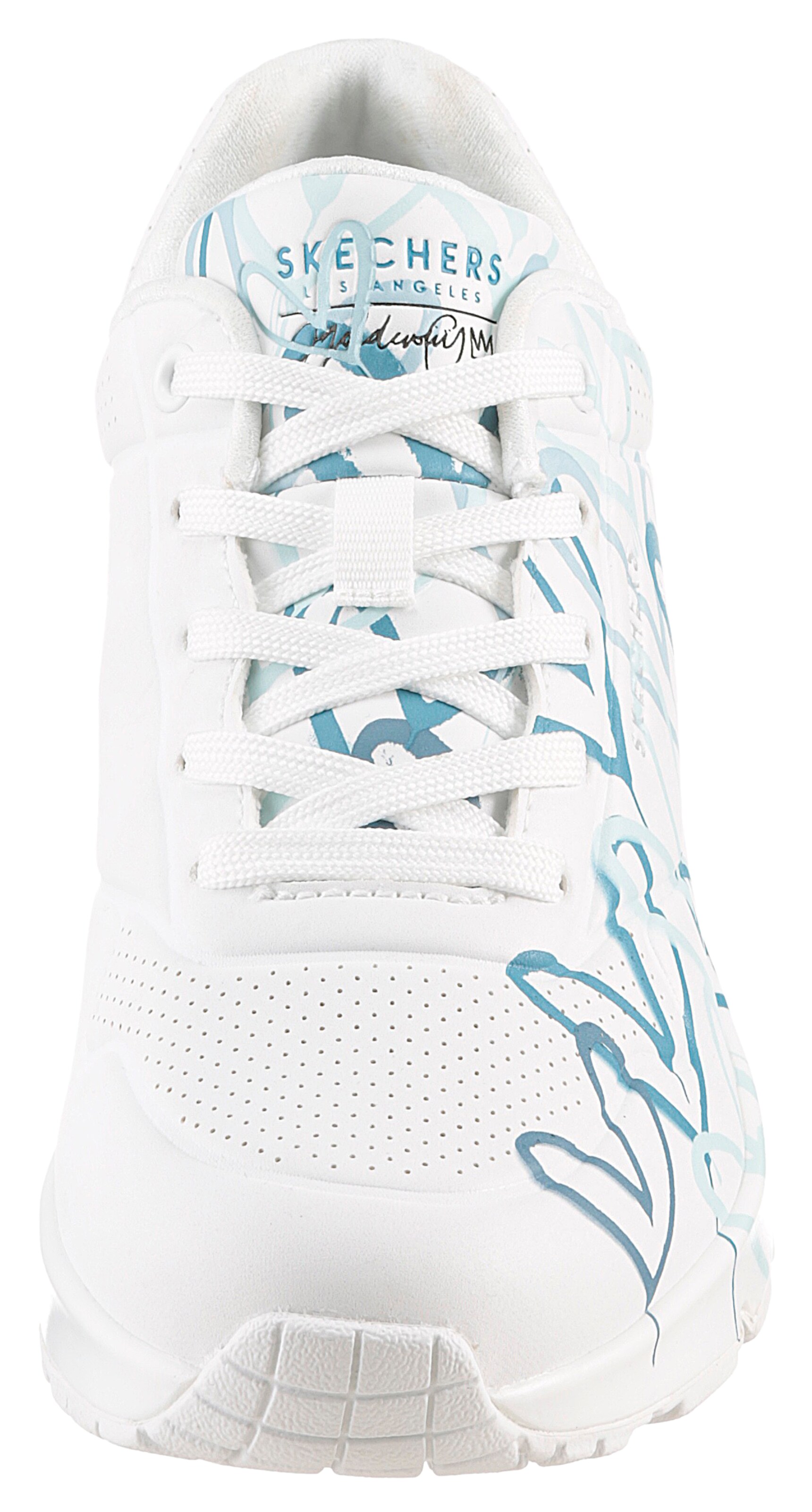 SKECHERS Platform trainers 'Uno - Spread The Love' in White