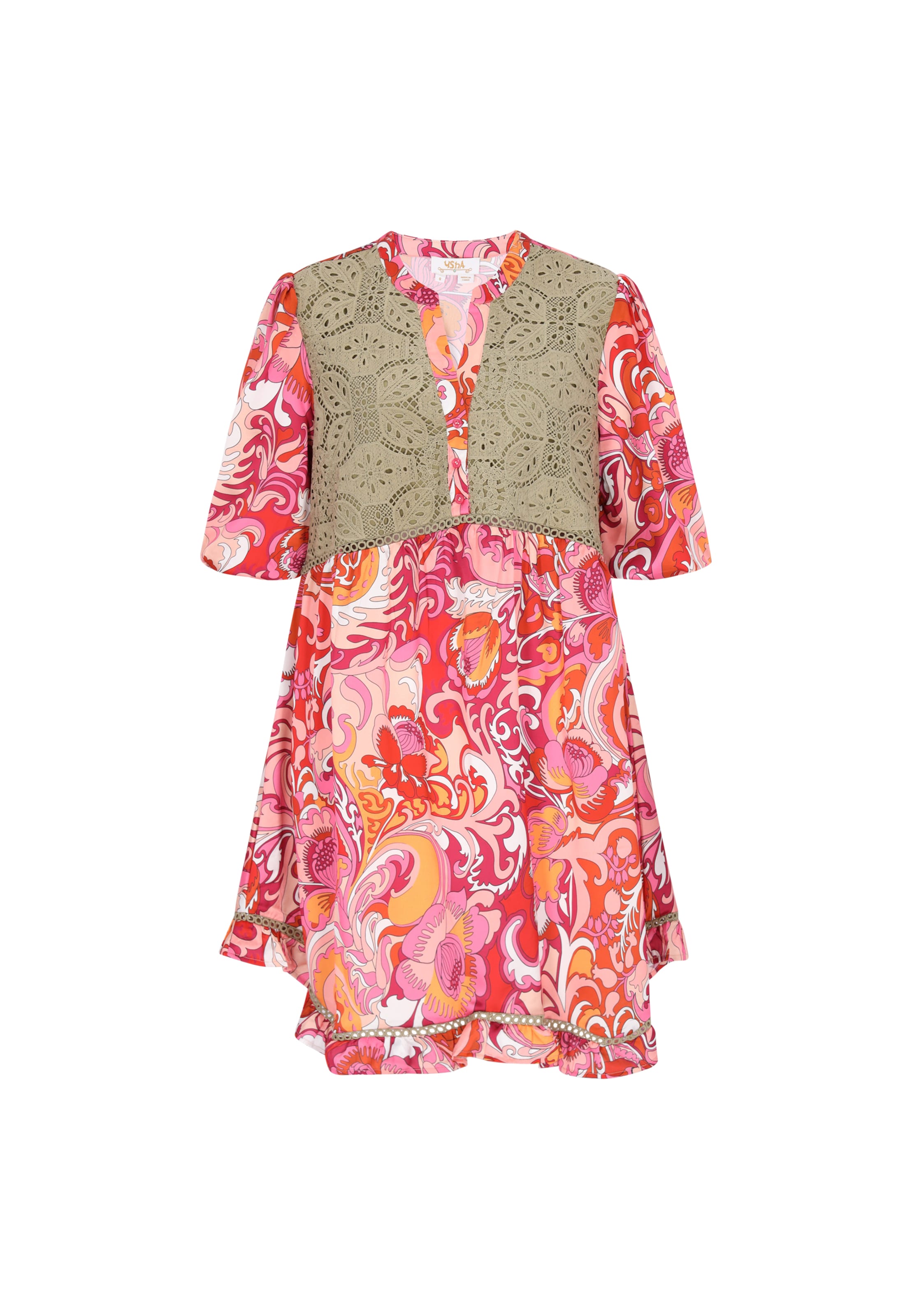 usha FESTIVAL - Vestido en rosa: frente