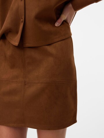 VERO MODA Skirt 'KRETA' in Brown