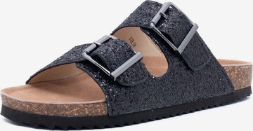 COLORS OF CALIFORNIA Mules in Black: front