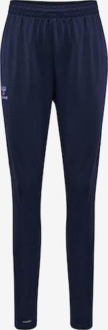 Hummel Tapered Workout Pants 'Staltic' in Blue: front