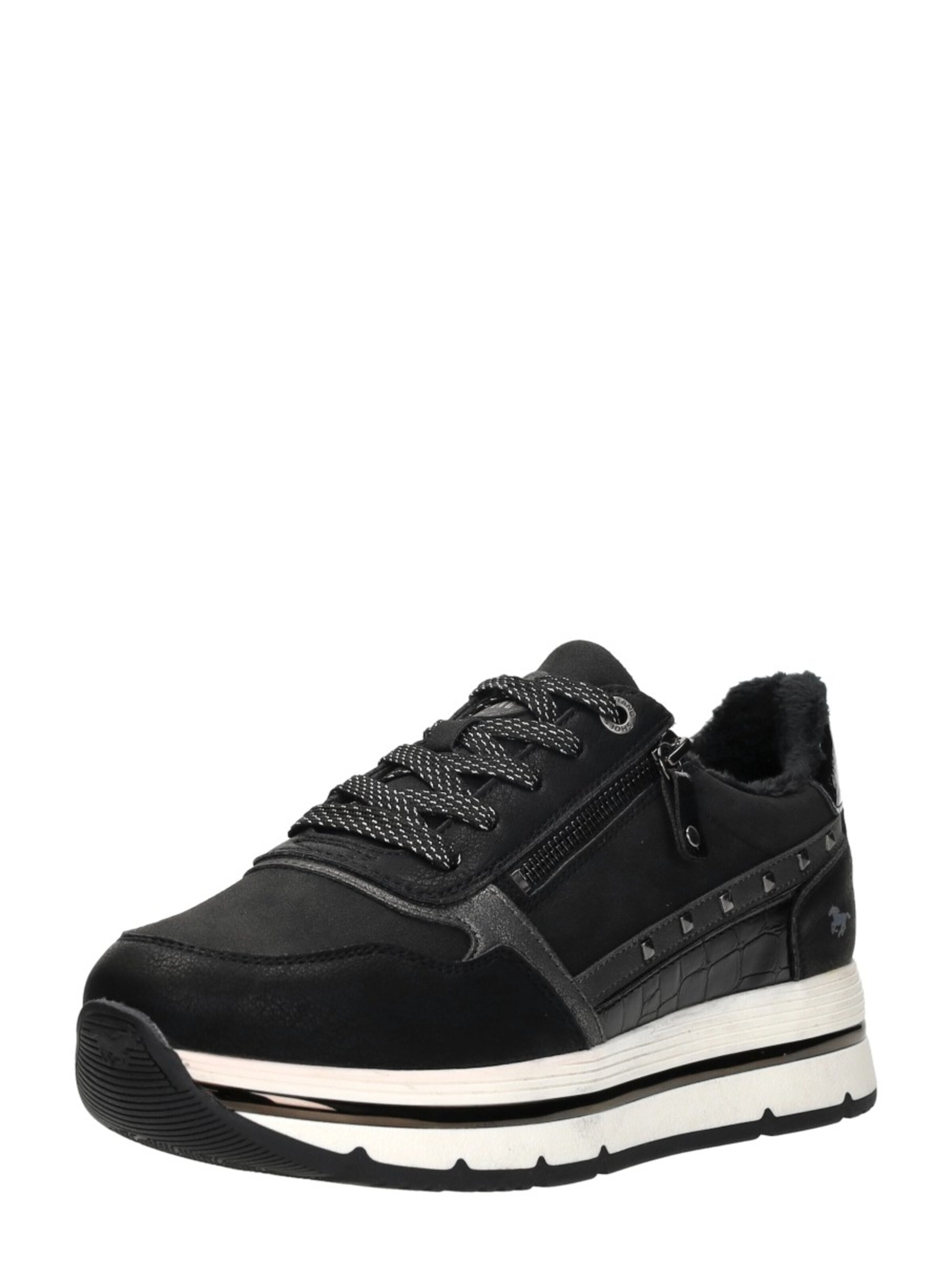 Baskets basses 'Sneakers Laag' MUSTANG en noir