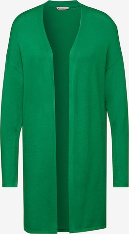 STREET ONE Langer Cardigan in Grün: Vorderseite