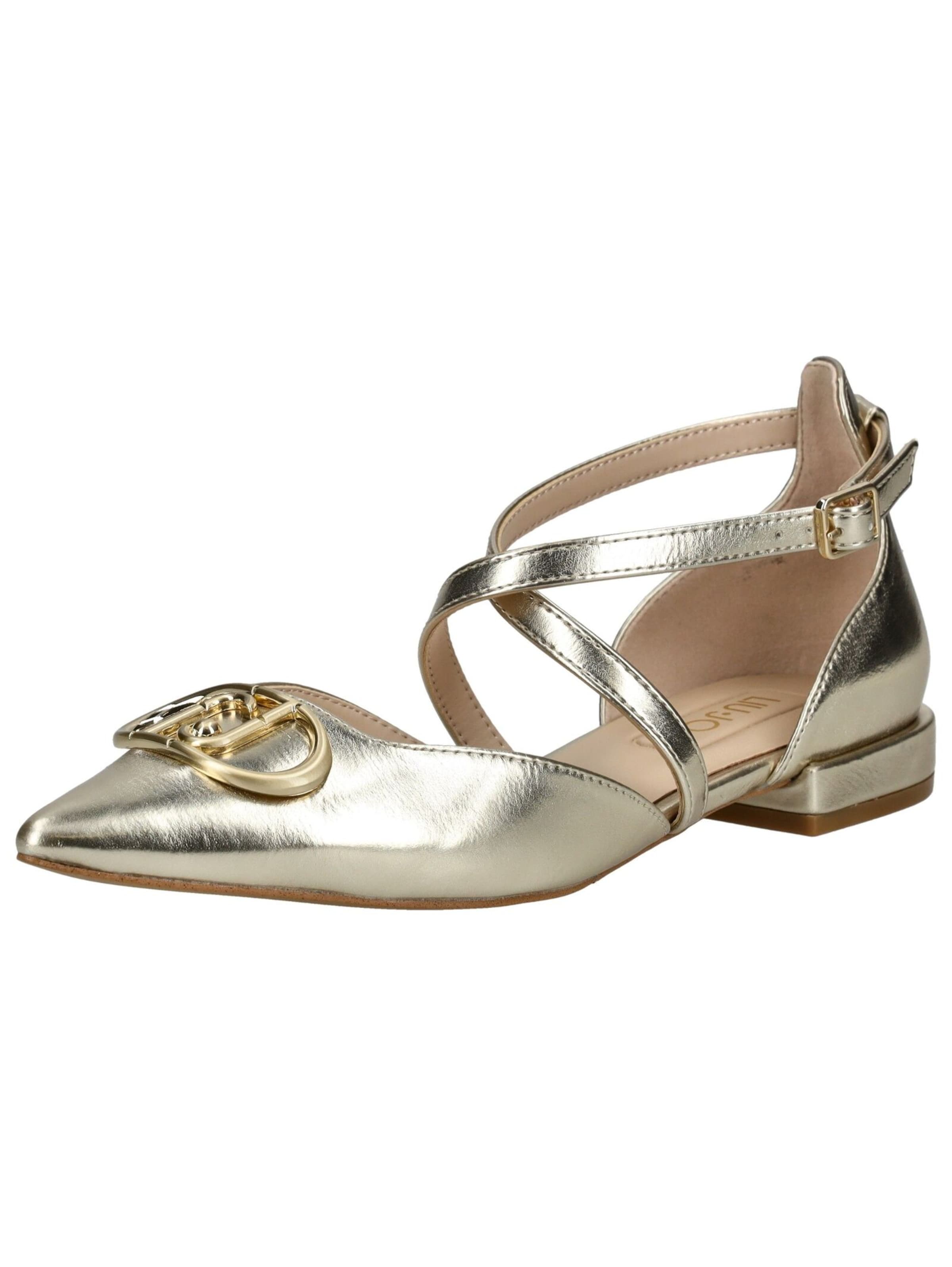 Ballerines à lanières Liu Jo en argent : devant