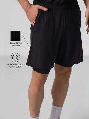 Tommy Life Regular Sportbroek in Zwart