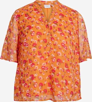 EVOKED - Blusa 'Falia' en naranja: frente