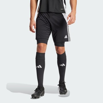 ADIDAS PERFORMANCE Regularen Športne hlače 'Tiro 24' | črna barva: sprednja stran
