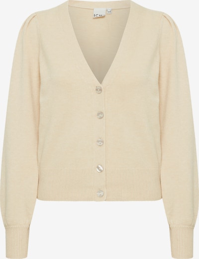 ICHI Strickjacke 'SELLA' in hellbeige, Produktansicht