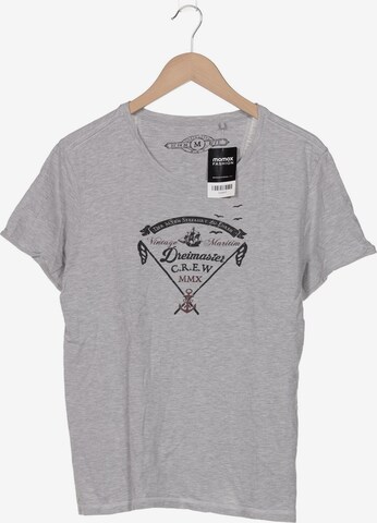 DREIMASTER T-Shirt M in Grau: predná strana