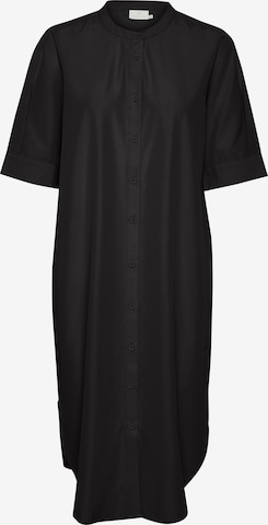 Kaffe - Vestidos camiseiros 'Karla' em preto: frente