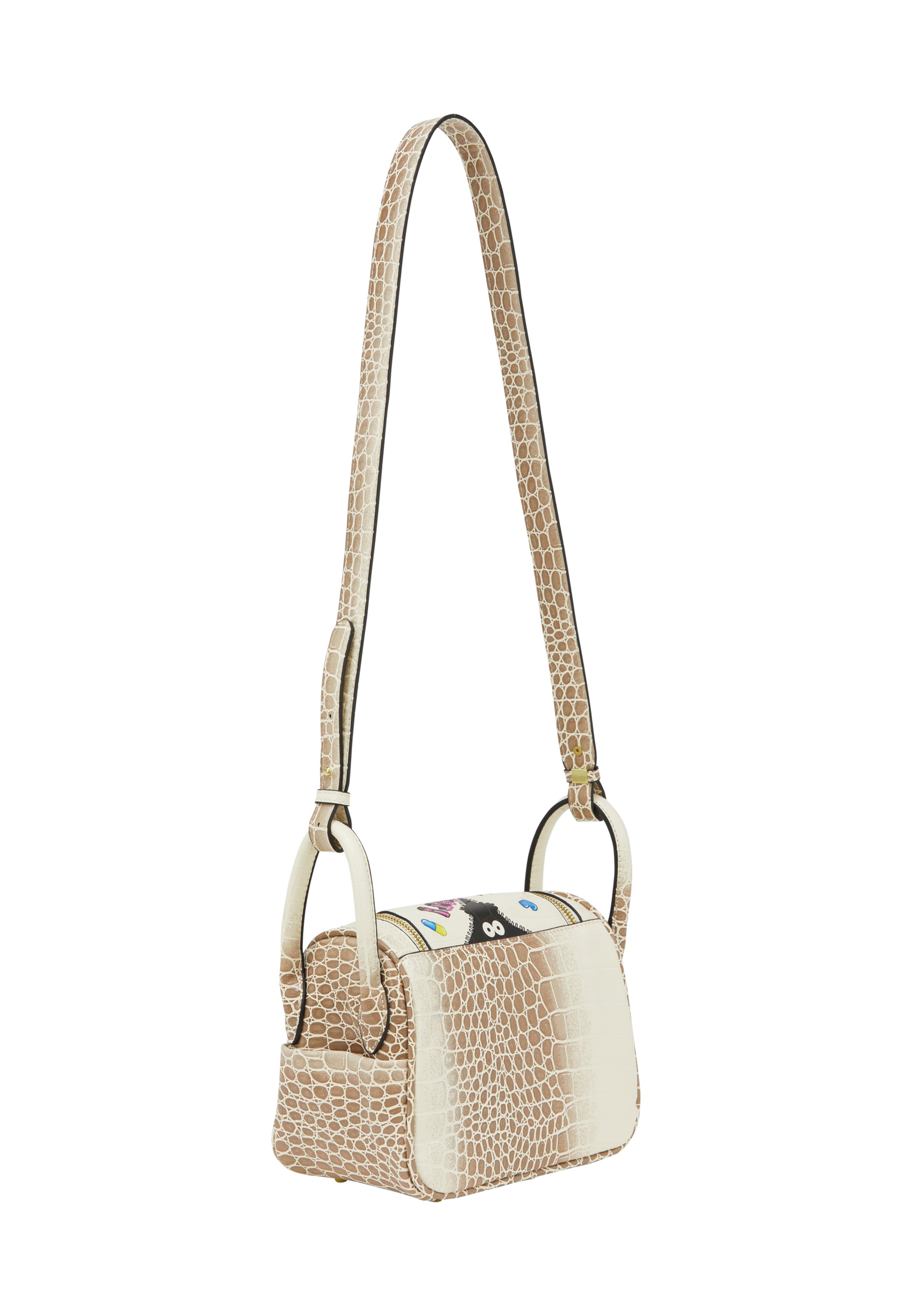 MYMO Axelremsväska 'Pop Eyetheme' i vit