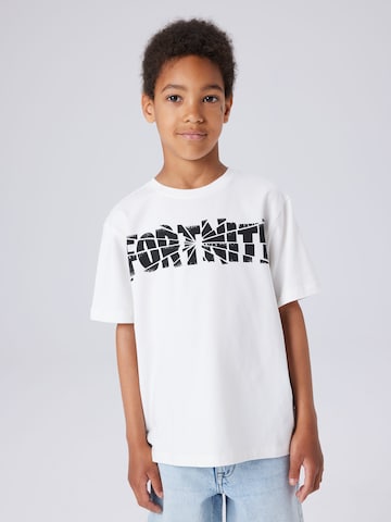 NAME IT Póló 'NKMJAMBA FORTNITE' - fehér: elől