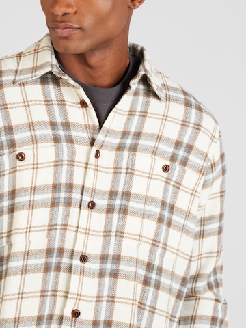 MADS NORGAARD COPENHAGEN Regular fit Button Up Shirt in Brown