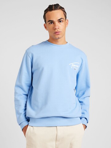Tommy Jeans Sweatshirt in Blue: front