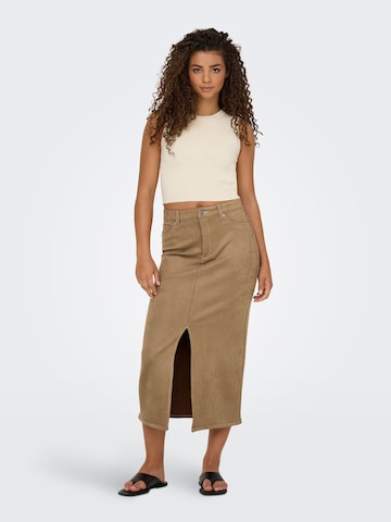 Jupe 'ONLStina' ONLY en marron