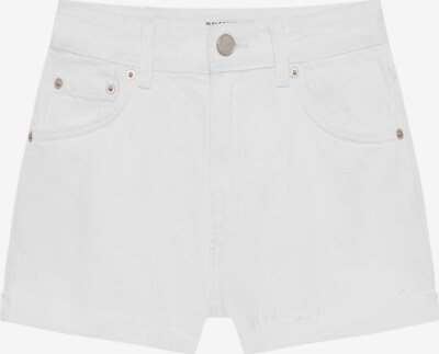 Jeans Pull&Bear pe alb, Vizualizare produs