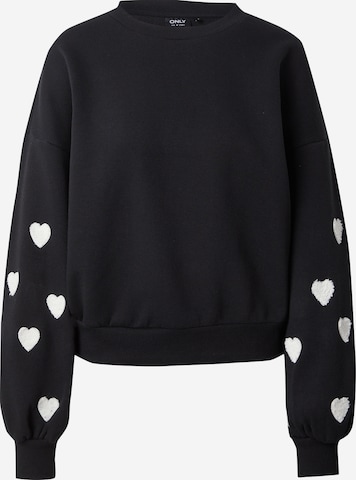 Sweat-shirt 'ONLMACY' ONLY en noir : devant
