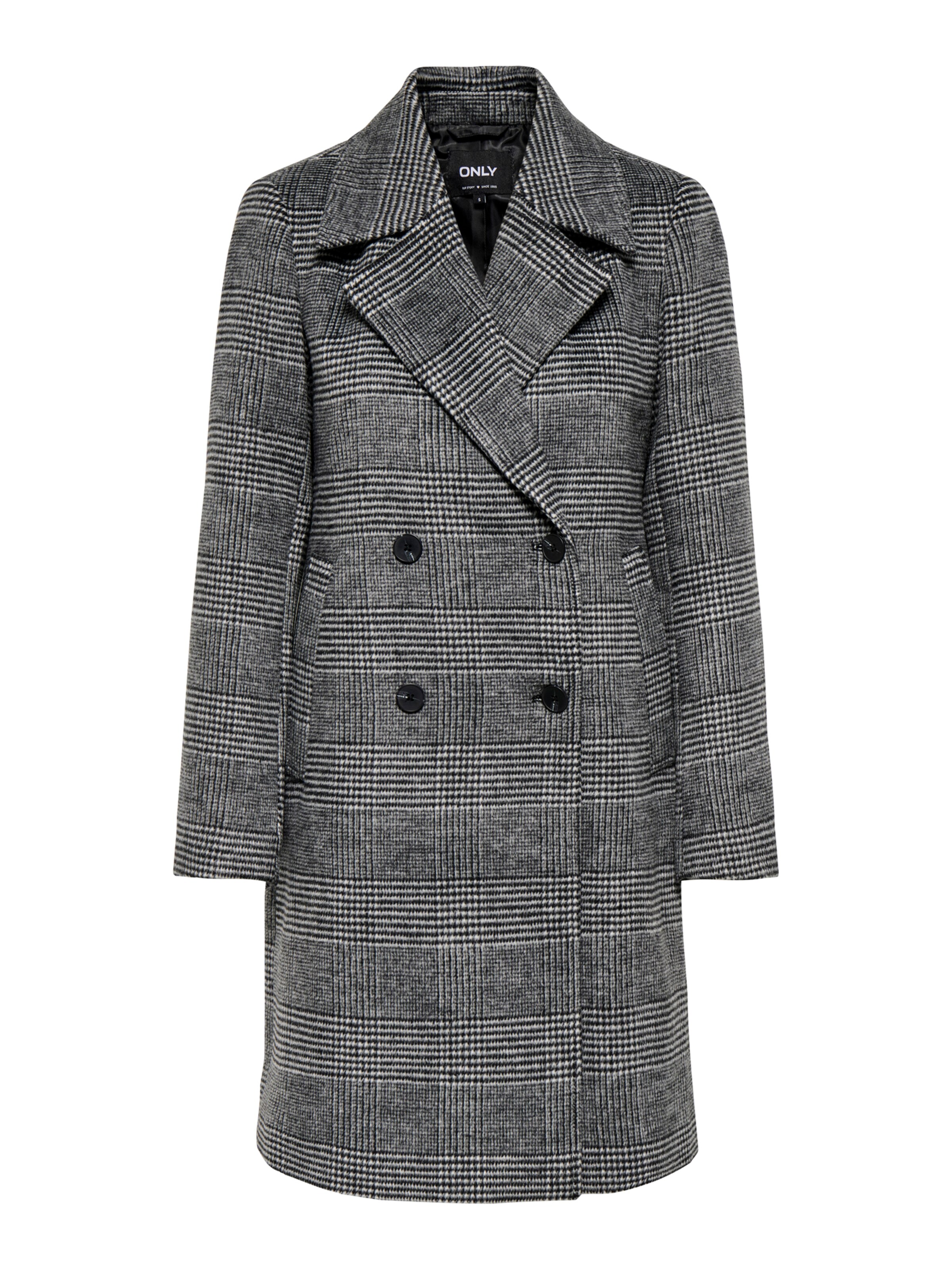 ONLY Between-Seasons Coat 'ONLTENNA' in Black: front