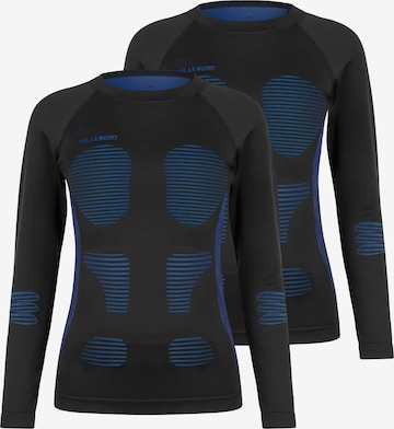 Maillot de corps normani en bleu : devant