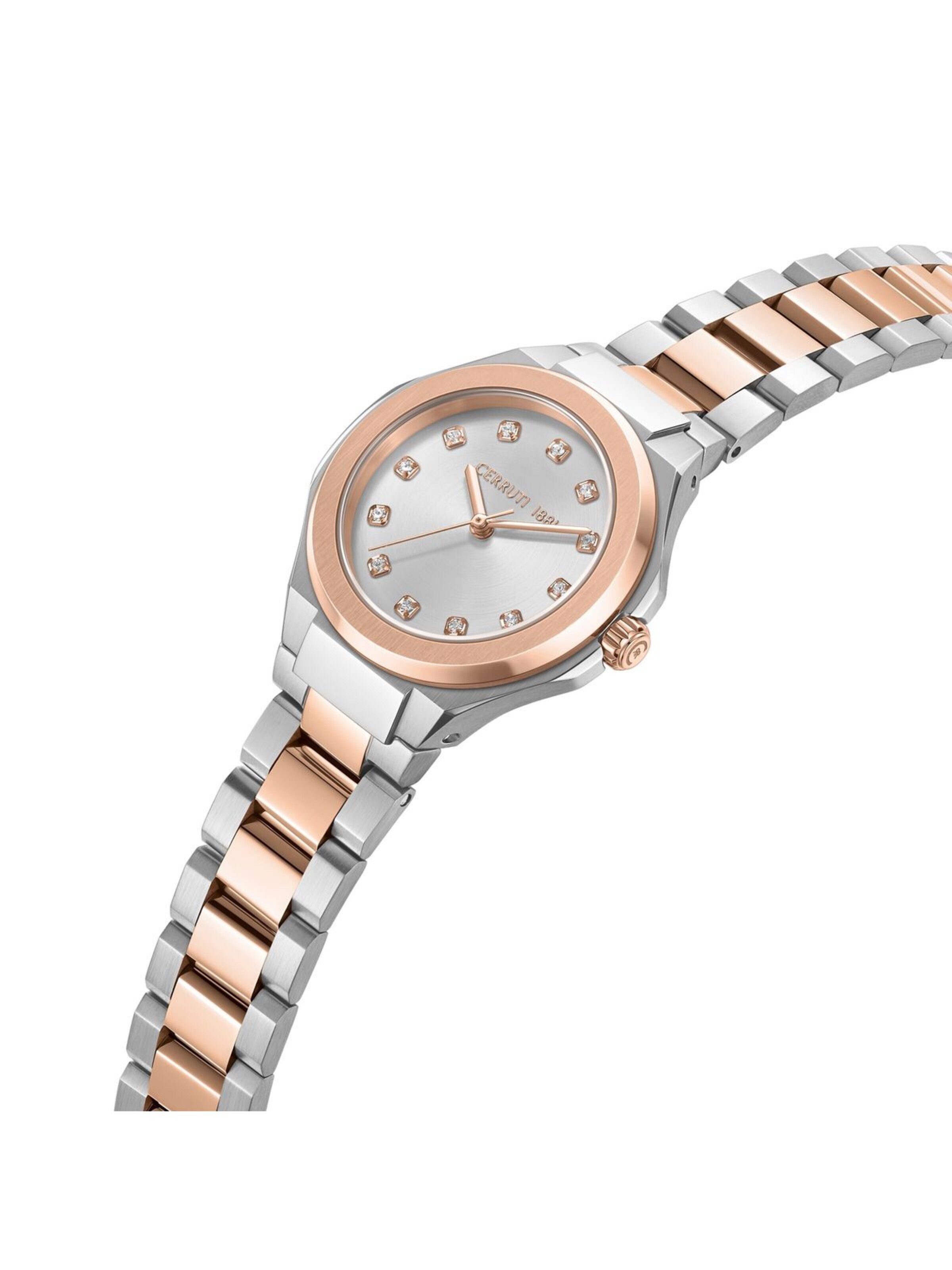 Montre à affichage analogique CERRUTI 1881 en argent