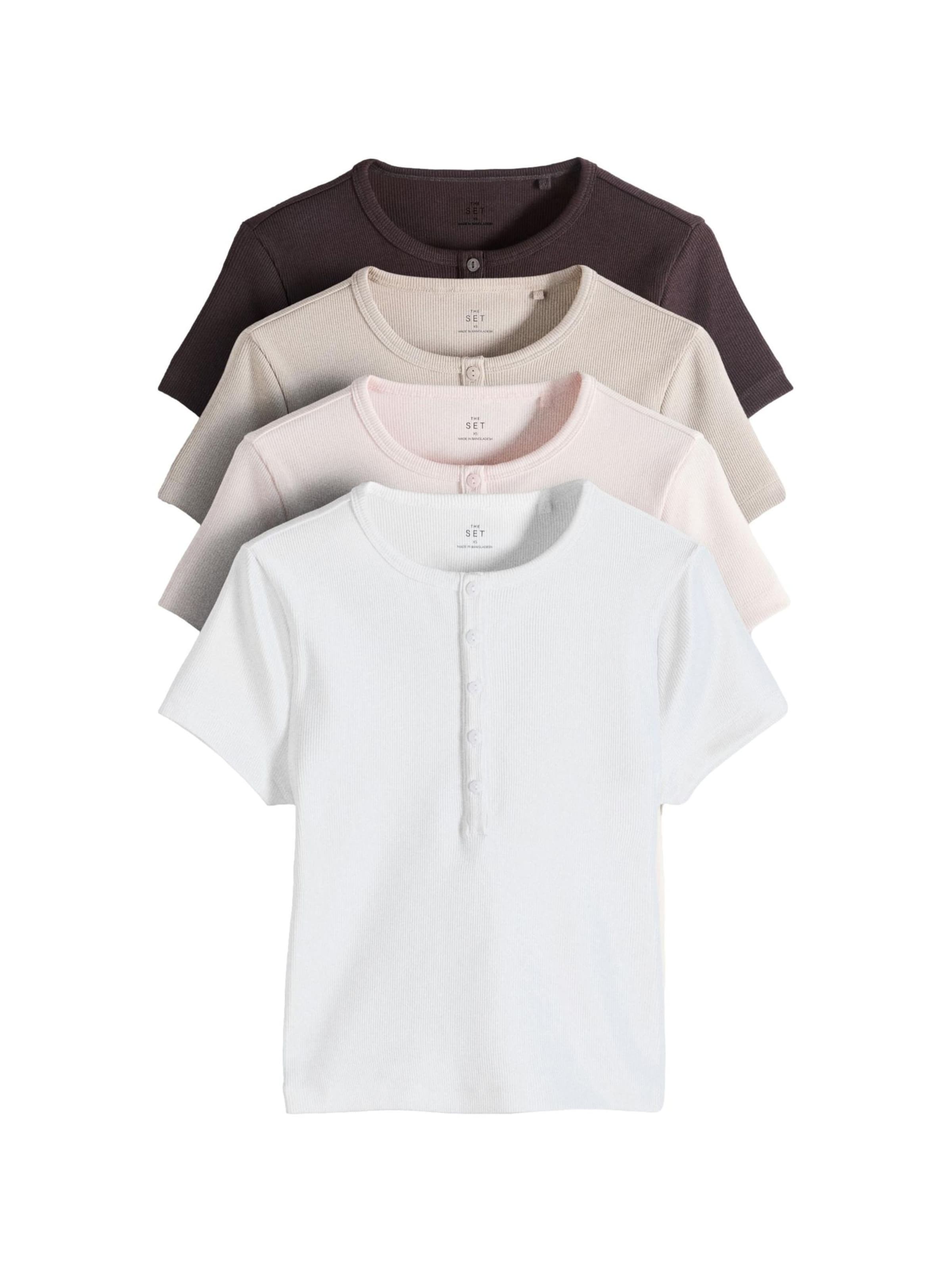 Maglietta di The Set in beige: frontale