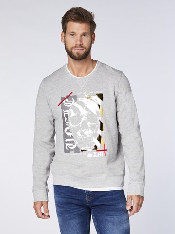 UNCLE SAM Sweatshirt in Grey: front