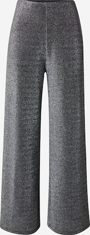 Wide leg Pantaloni di Compania Fantastica in argento: frontale