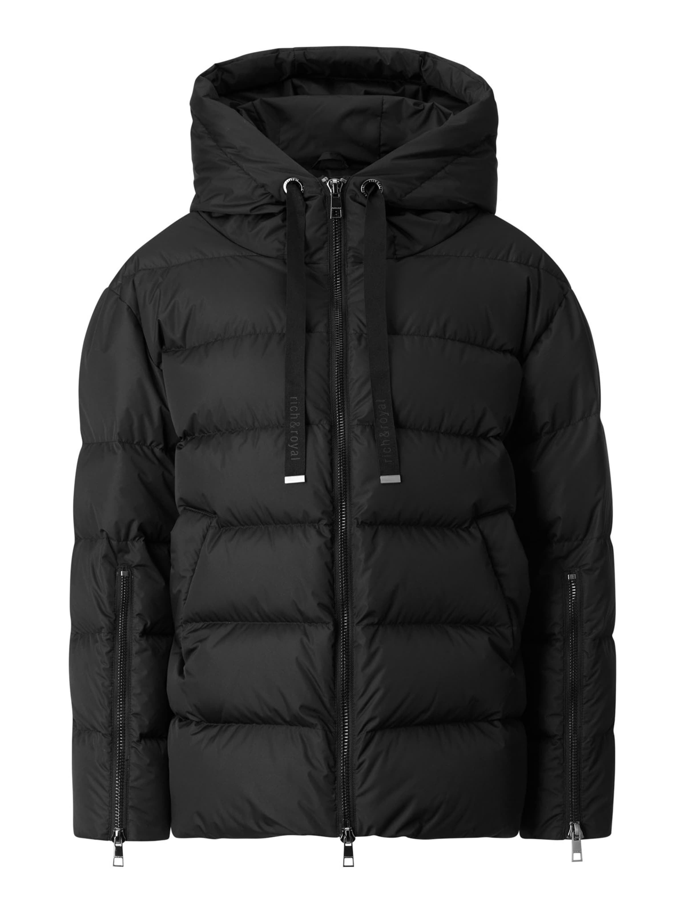 Rich &amp; Royal Winterjas in Zwart: voorkant
