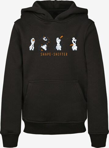 F4NT4STIC Sweatshirt 'Disney Frozen 2 Olaf Shape-Shifter' in Zwart: voorkant