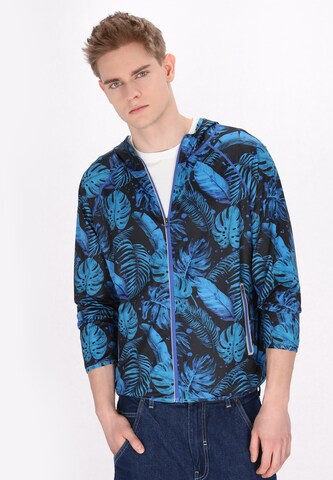 MO Between-Season Jacket in Blue: front