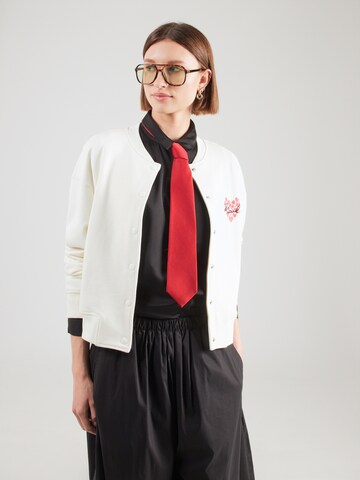 Karl Lagerfeld - Casaco em moletão em bege: frente