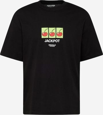 JACK & JONES Póló 'BLOCKPOP' - fekete: elől