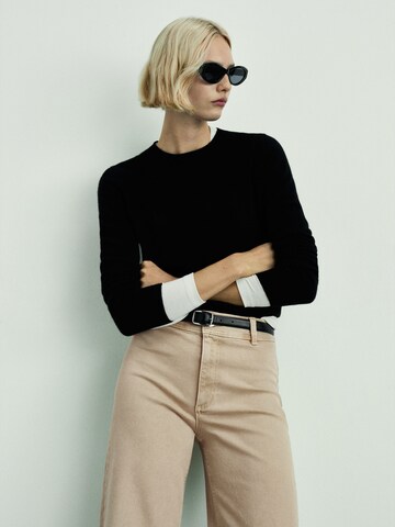 MANGO Wide Leg Farkut 'CATHERIN' värissä beige