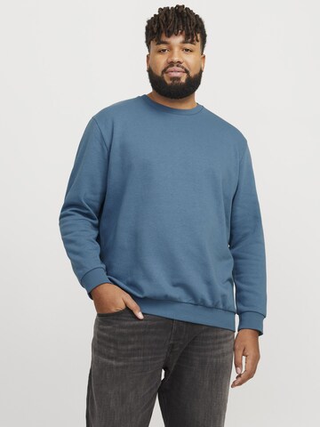 Jack & Jones Plus Sweatshirt 'JJEBradley' in Blue: front