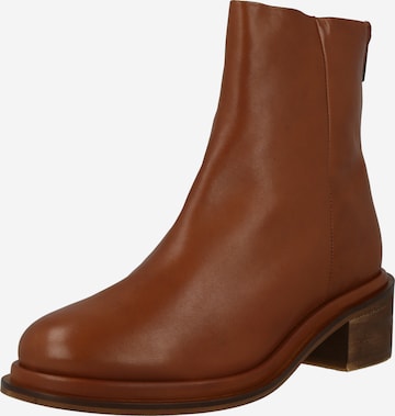 ABOUT YOU Ankle Boots 'Milla' in Brown: front