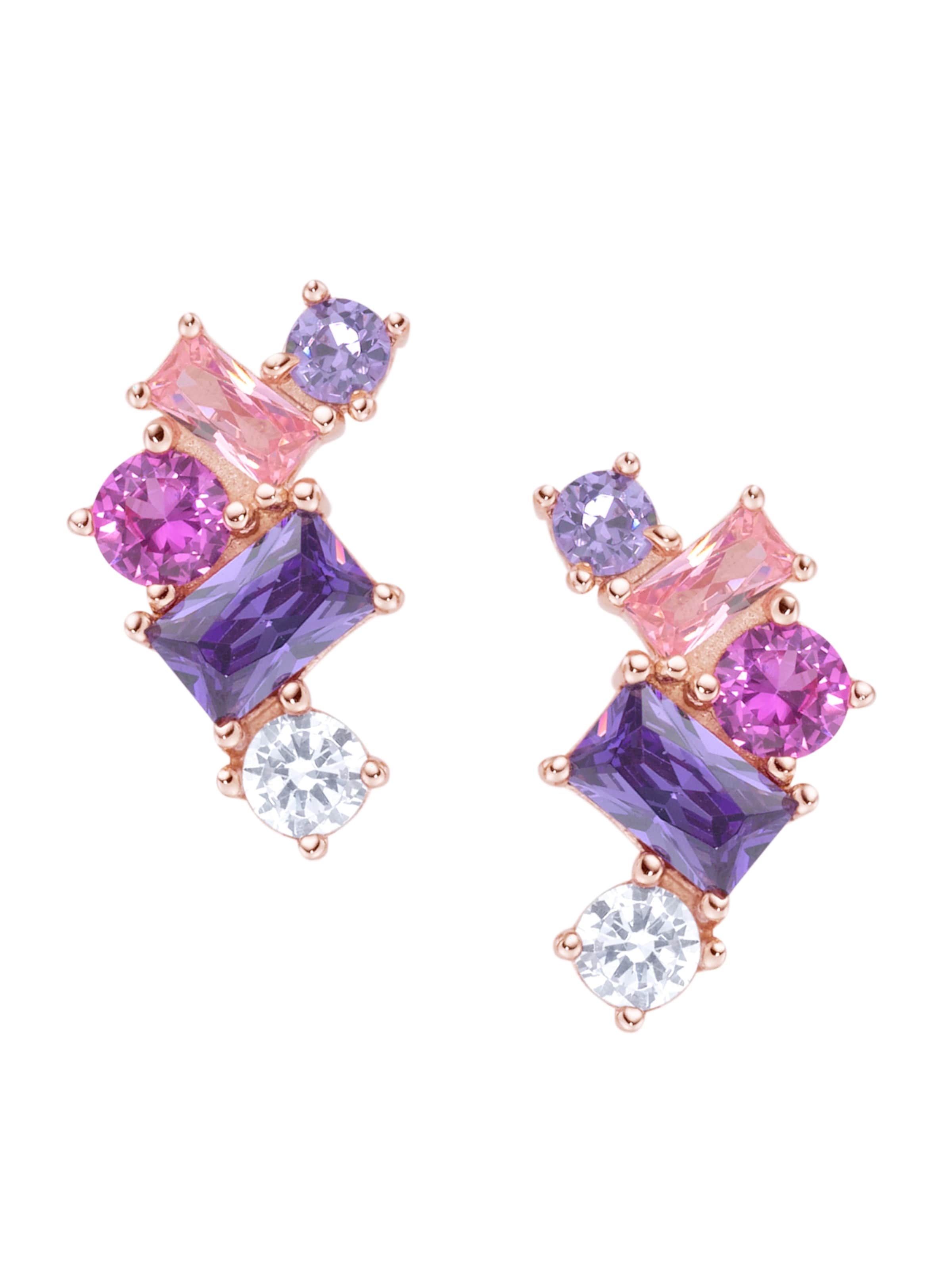 Smart Jewel - Pendientes en rosa: frente