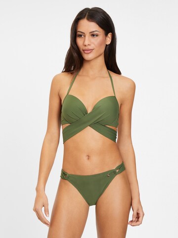 Push-up Costum de baie două piese de la s.Oliver pe verde