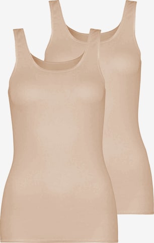 Nina von C. Undershirt 'Pure' in Brown: front