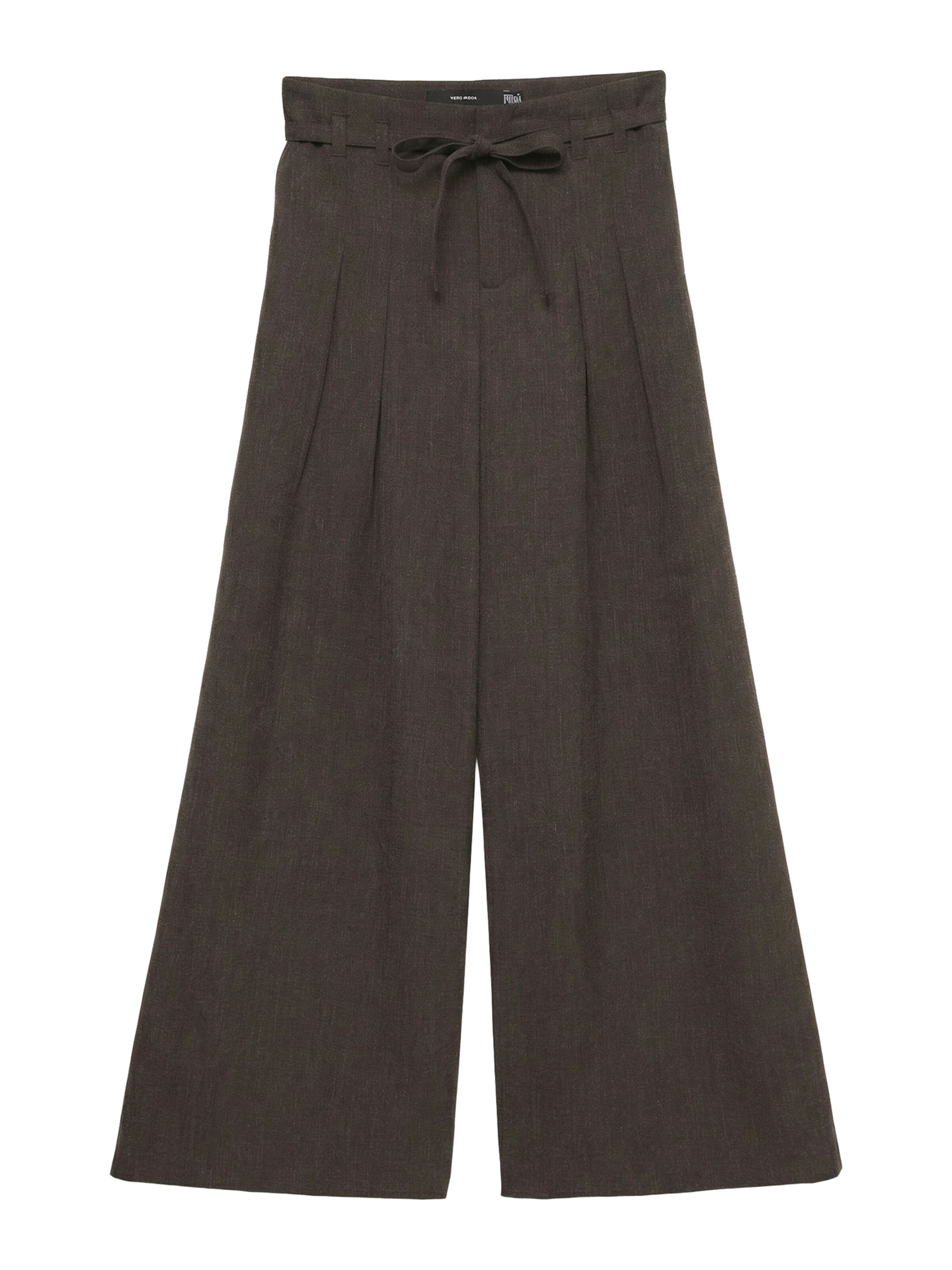 Wide leg Pantaloni cutați 'VMBestie' de la VERO MODA pe maro: față