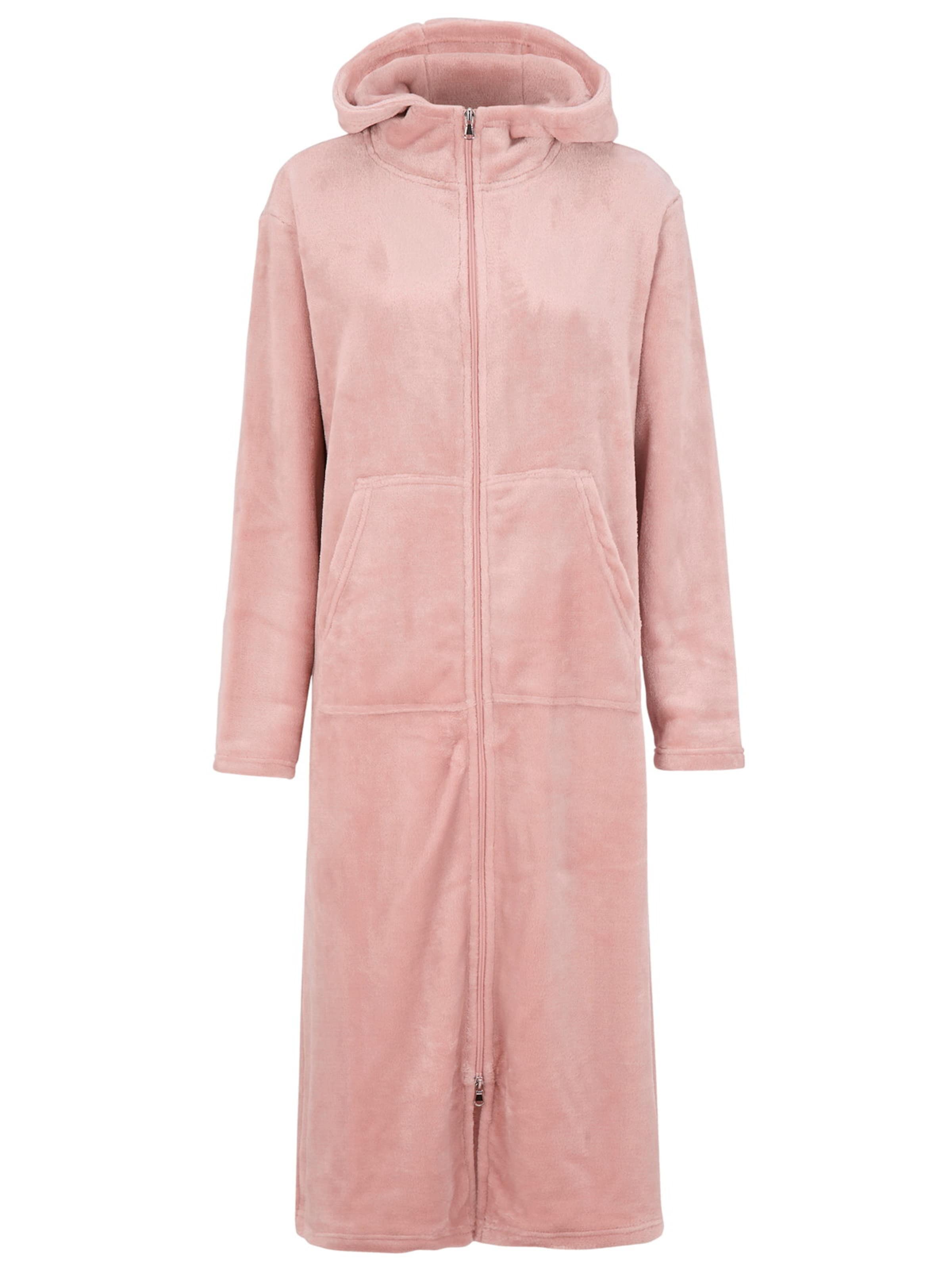 Cellbes of Sweden Badjas lang  in Roze: voorkant