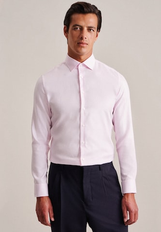 SEIDENSTICKER Slim fit Zakelijk overhemd 'Schwarze Rose' in Roze: voorkant