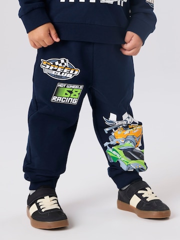 Effilé Pantalon 'Hot Wheels' NAME IT en bleu : devant