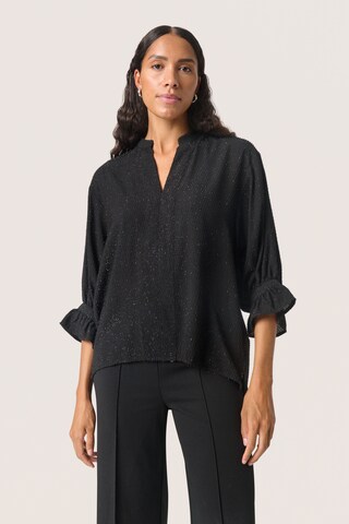 Chemisier 'Vina' SOAKED IN LUXURY en noir