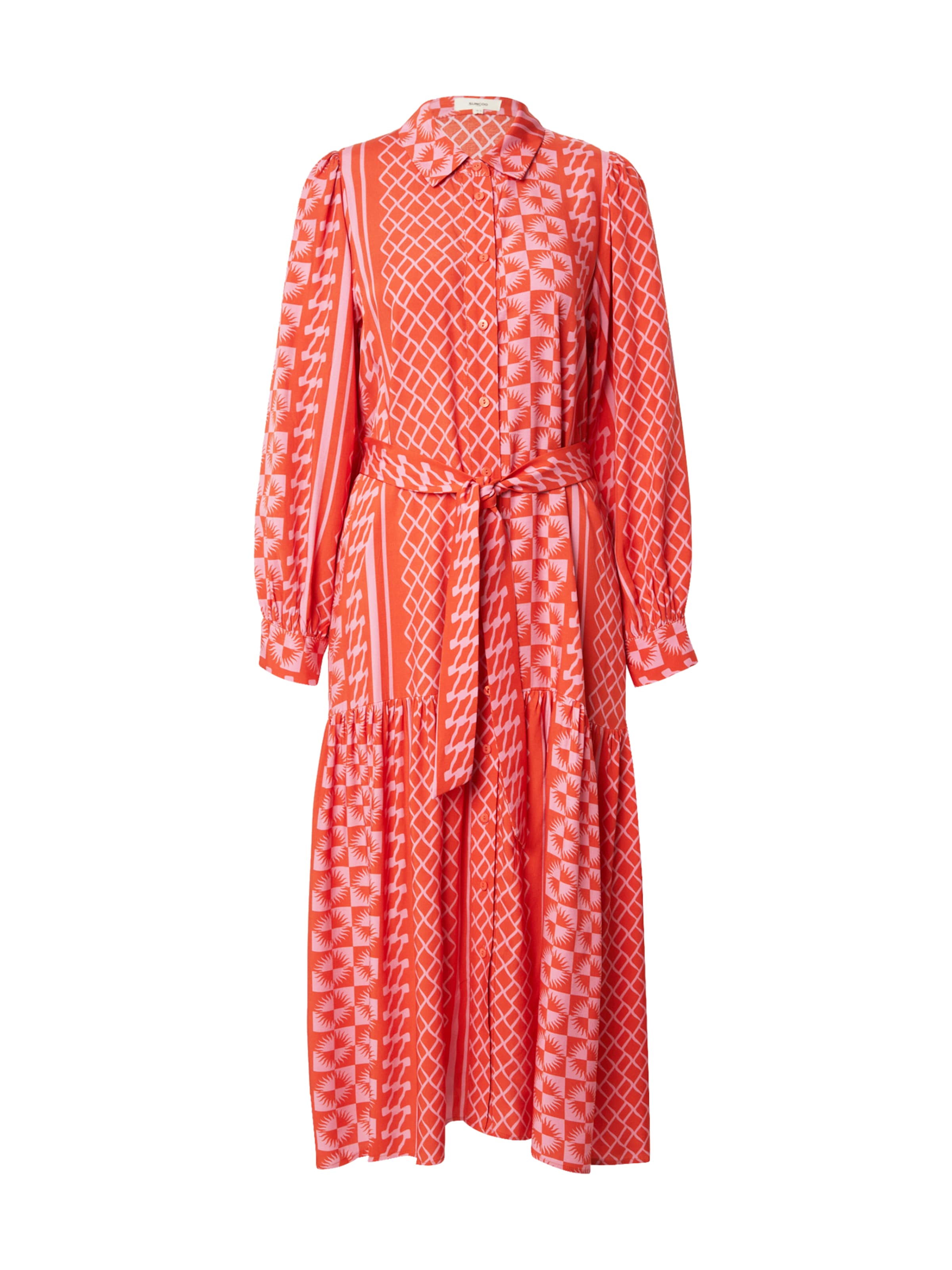 Suncoo Shirt Dress 'CHADIA' in Red: front