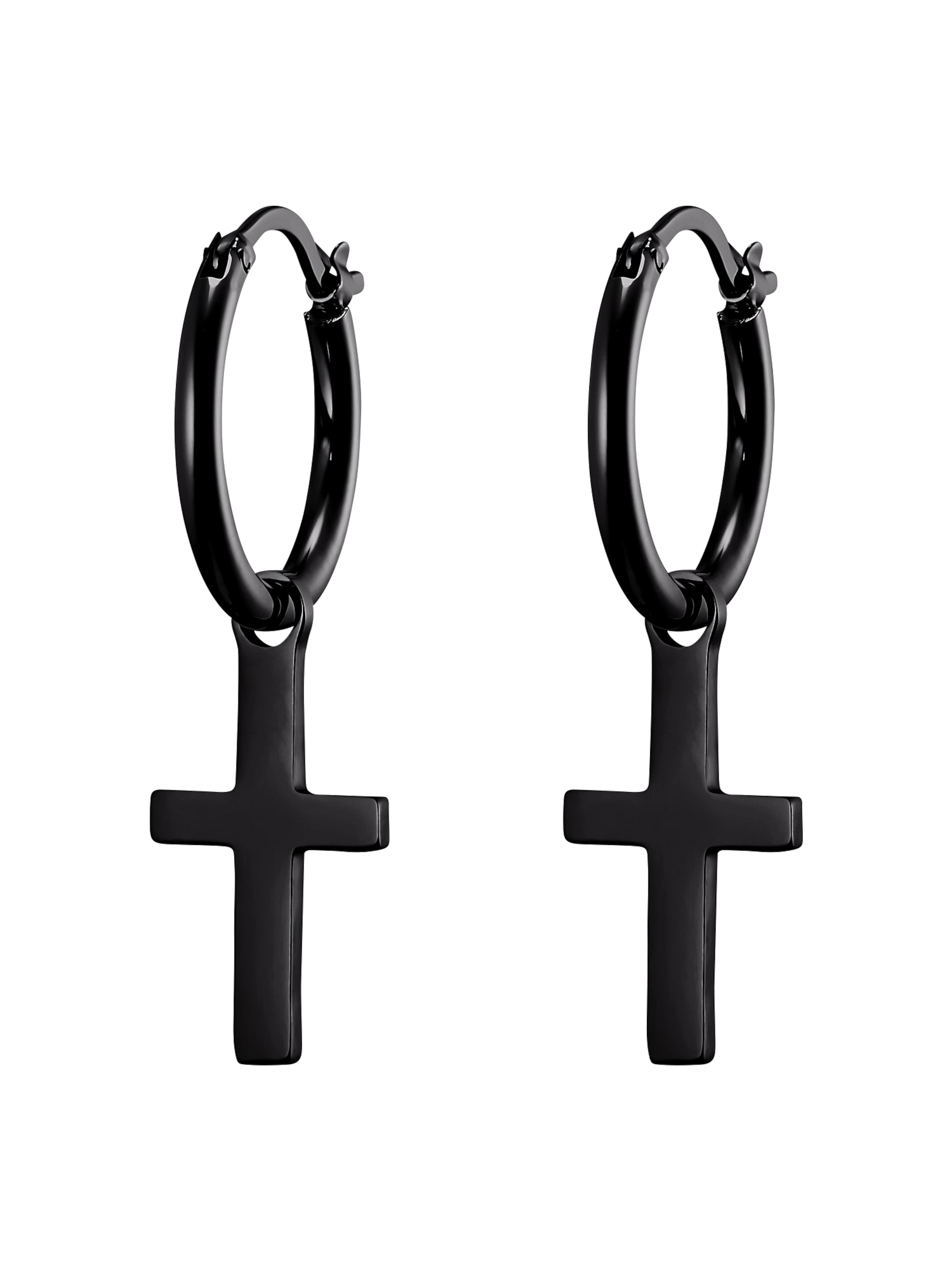 Boucles d'oreilles 'Philipp' Heideman en noir : devant