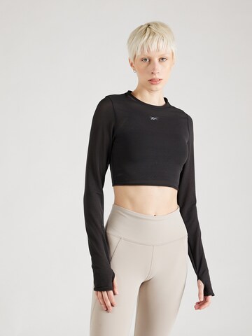 Reebok Functioneel shirt 'STUDIO' in Zwart: voorkant