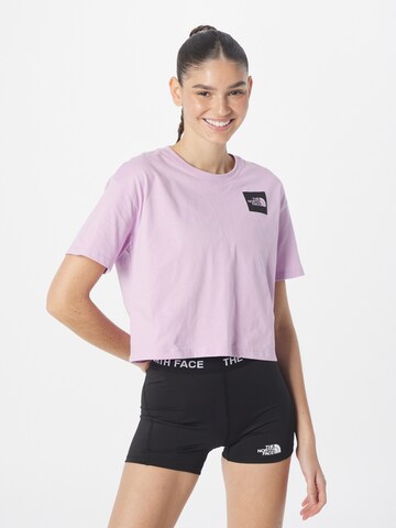 T-shirt THE NORTH FACE en violet : devant