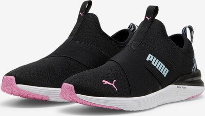 PUMA Baskets basses en rose / noir / blanc, Vue avec produit