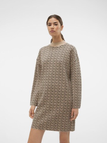 VERO MODA Трикотажное платье 'VMGOLDNEEDLE' в Бежевый